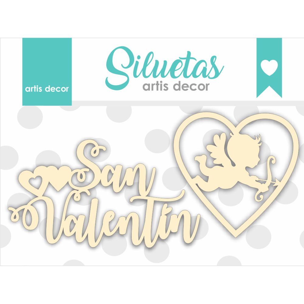 Chipboard Cupido San Valentín Artis Decor