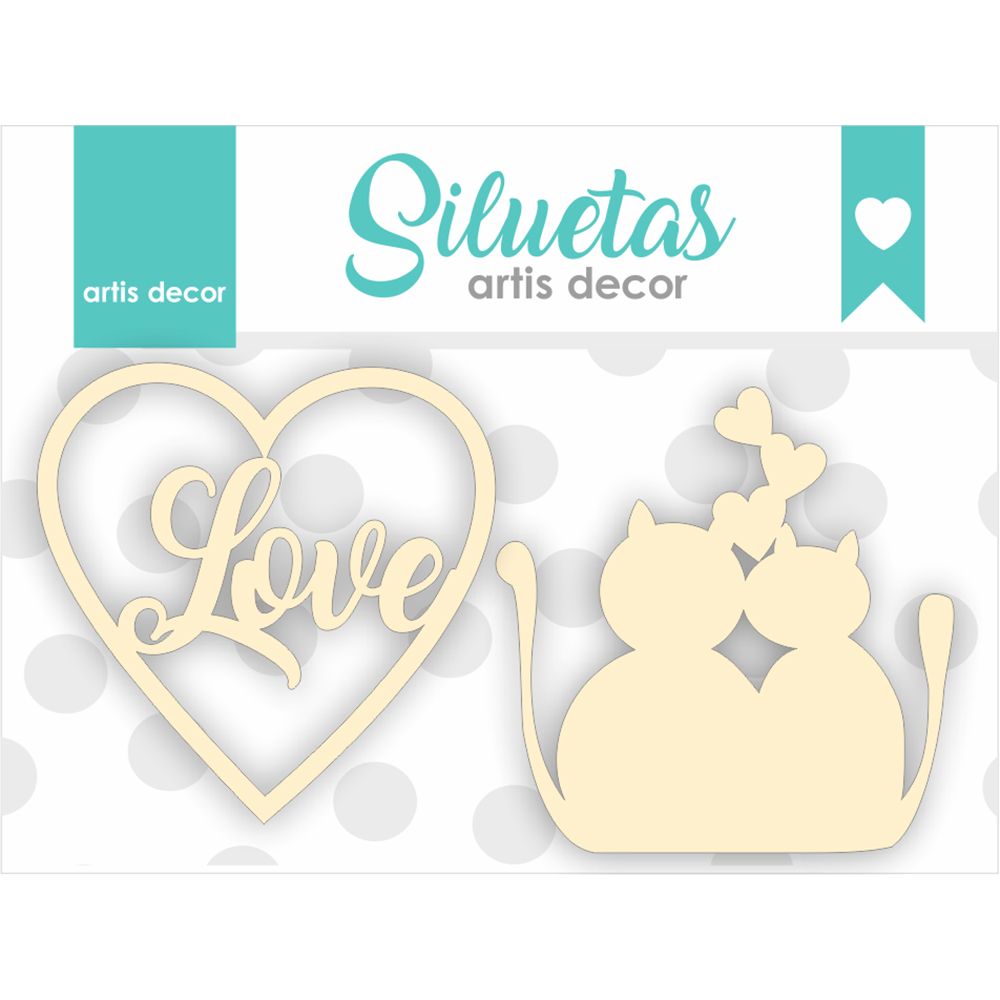 Chipboard Gatos Artis Decor