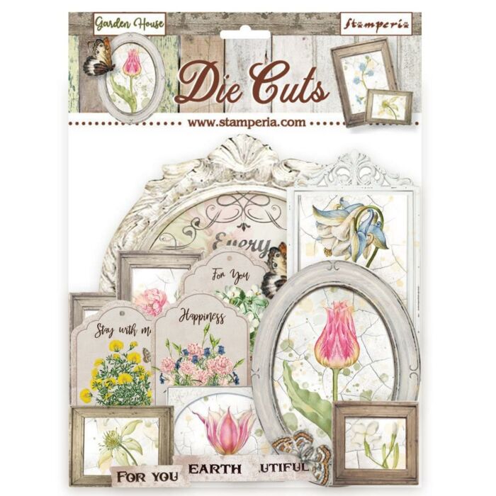 Die-Cuts Romantic Garden House Stamperia