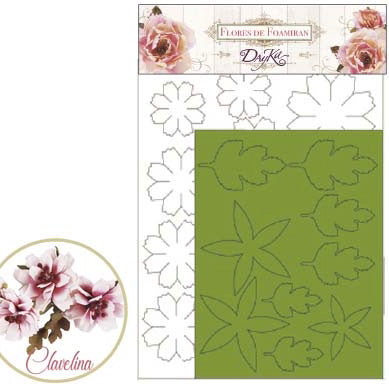 Flor Foamiran Clavelina Blanca Pequeña Dayka Trade