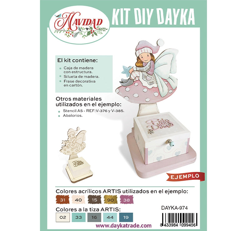 Kit Diy Hada Navidad Con Caja Dayka Trade