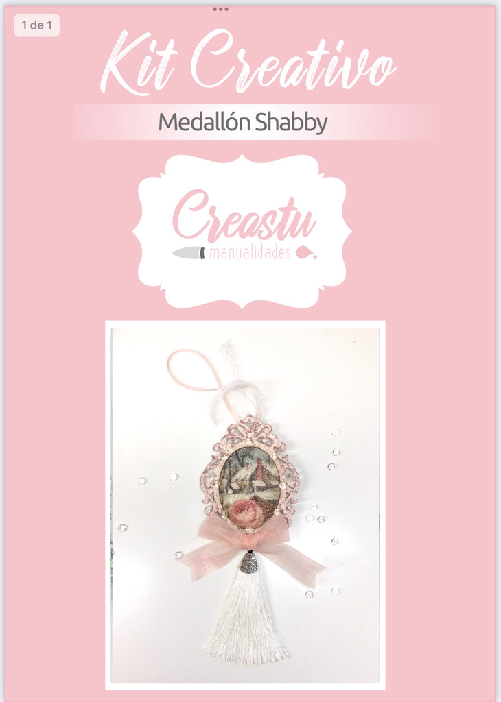 Kit Creativo Medallón Shabby