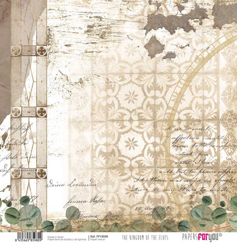 Kit Papel Vellum Colección The Kingdom Of The Elves 