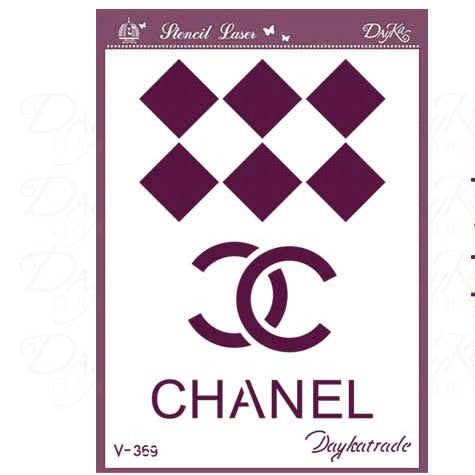 Plantilla Stencil A5 Chanel