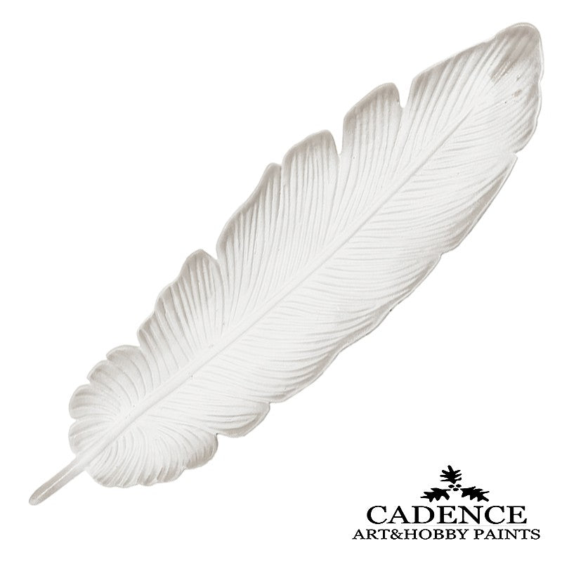 Pluma Grande Resina Blanca Cadence