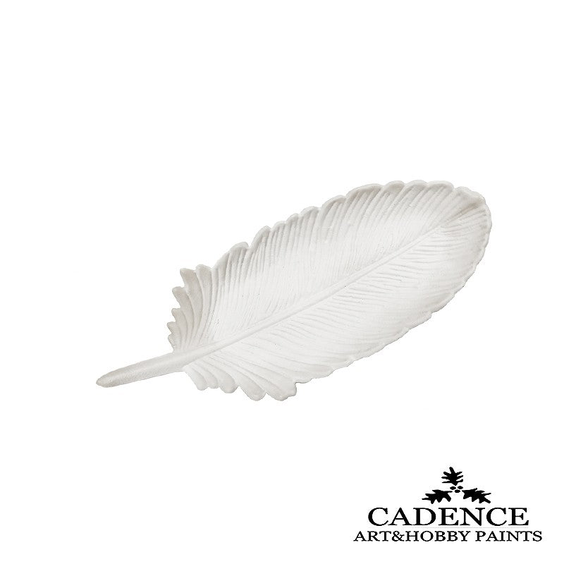 Pluma Pequeña Resina Blanca Cadence