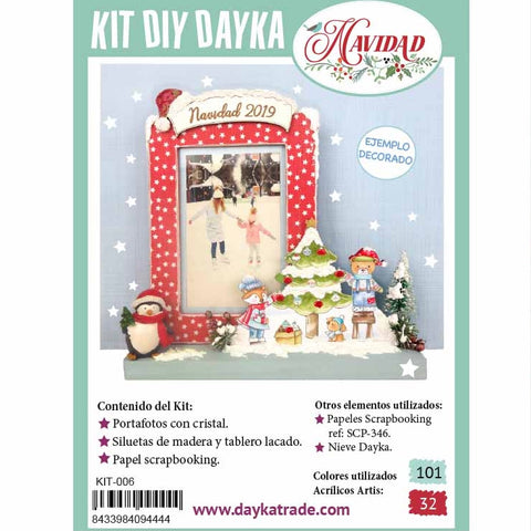 Kit Diy Portafotos Animales Navidad Dayka Trade