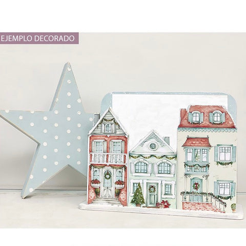 Kit Diy Servilletero Casitas Navidad Dayka Trade